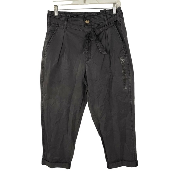 AMERICAN EAGLE Cropped High Waist Tied Waist Pants - Picture 11 of 11